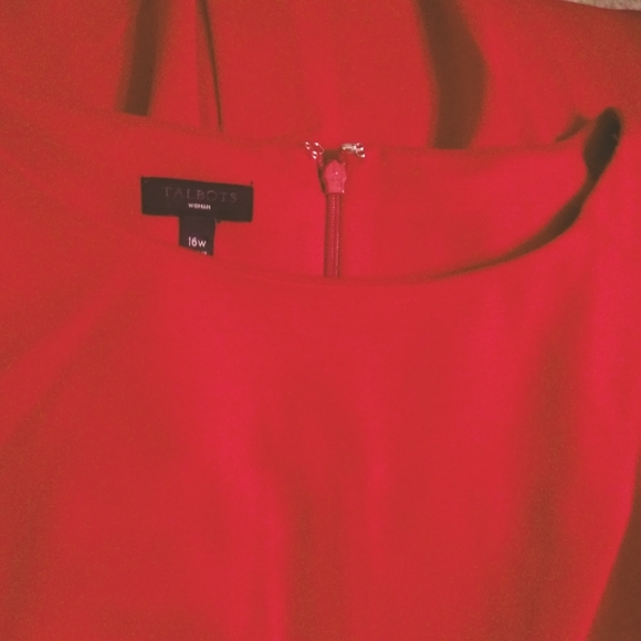 TALBOTS RED DRESS SZ 16W - Picture 8 of 8
